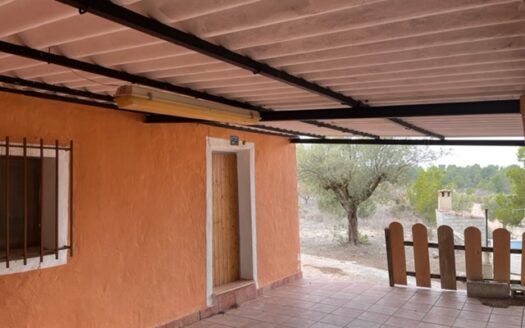 Casita vivienda de 22m2 y 20m2 de porche y 10m2 de balsa. La parcela tiene17.000 M2 de olivar.