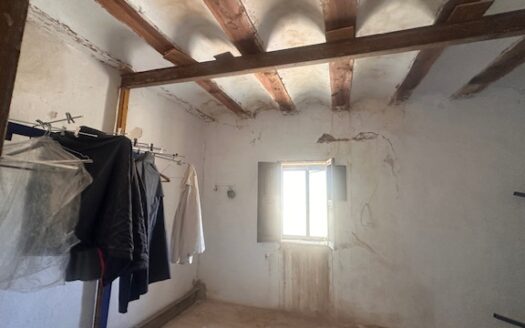 Finca 077 en Campo de Mirra con casa, nave y bodega con varias pinadas….