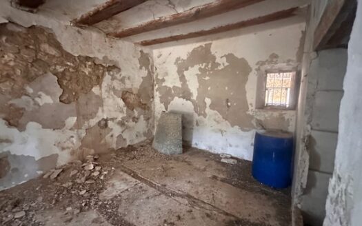 Finca 077 en Campo de Mirra con casa, nave y bodega con varias pinadas….