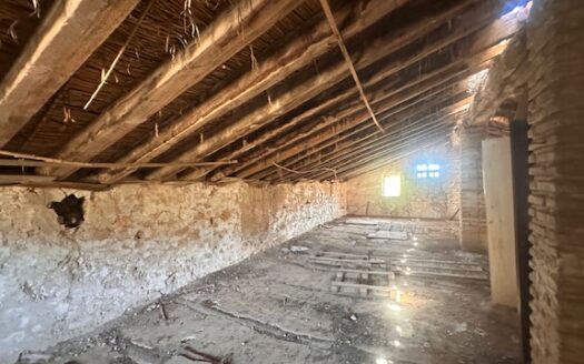 Finca 077 en Campo de Mirra con casa, nave y bodega con varias pinadas….